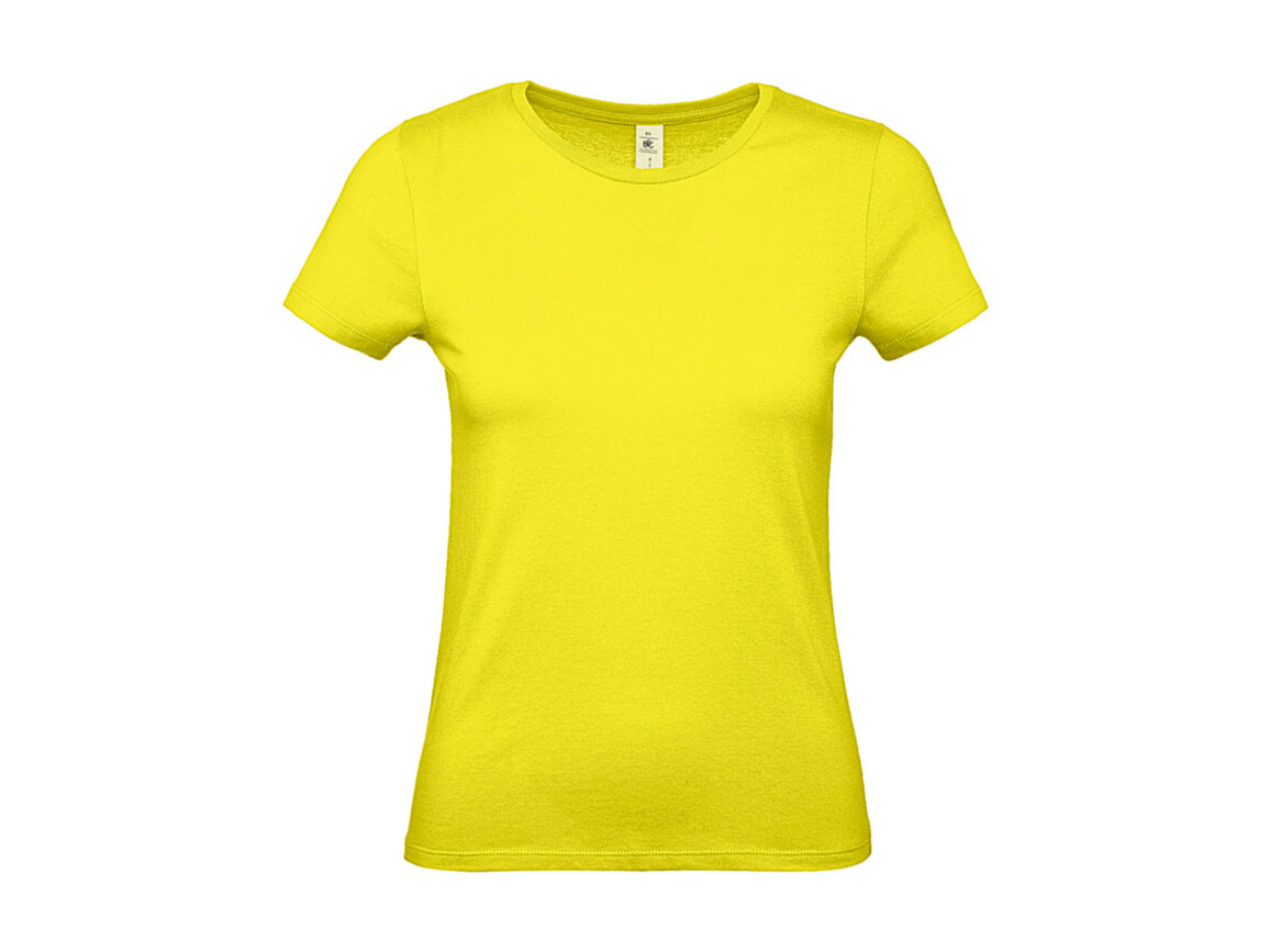 B & C #E150 /women T-Shirt, Solar Yellow, S bedrucken, Art.-Nr. 016426073