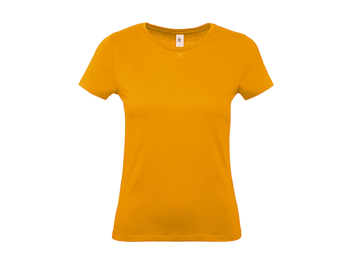 B & C #E150 /women T-Shirt, Apricot, M bedrucken, Art.-Nr. 016426234