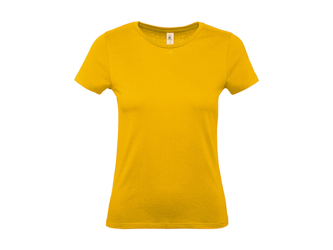 B & C #E150 /women T-Shirt, Gold, L bedrucken, Art.-Nr. 016426435