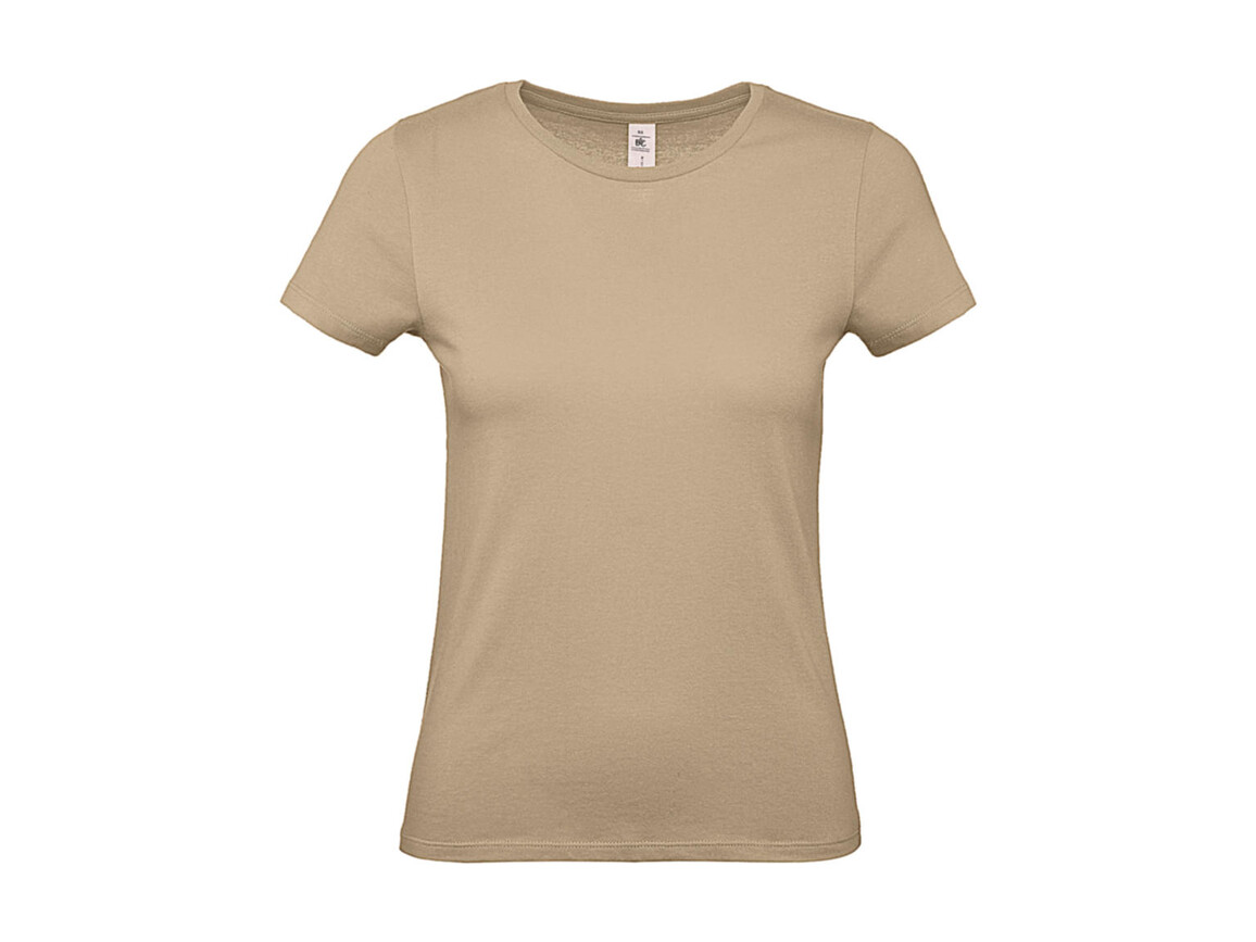 B & C #E150 /women T-Shirt, Sand, XS bedrucken, Art.-Nr. 016427412