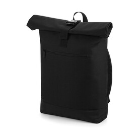 Bag Base Roll-Top Backpack, Black, One Size bedrucken, Art.-Nr. 017291010 Bag Base Roll-Top Backpack, Black, One Size bedrucken, Art.-Nr. 017291010