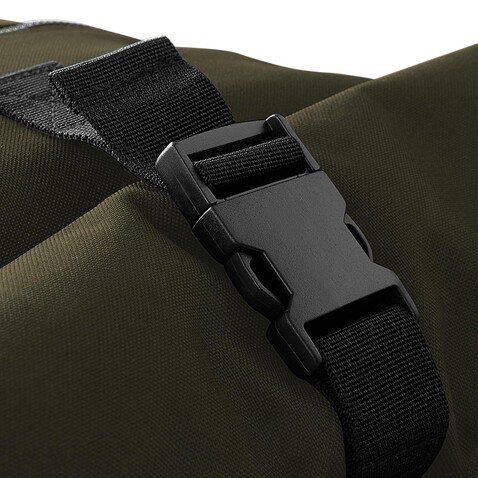 Bag Base Roll-Top Backpack, Grey Marl/Black, One Size bedrucken, Art.-Nr. 017291550
