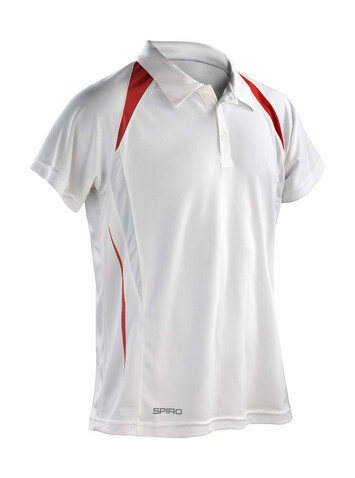 Result Spiro Team Spirit Polo, White/Red, 4XL bedrucken, Art.-Nr. 018330599