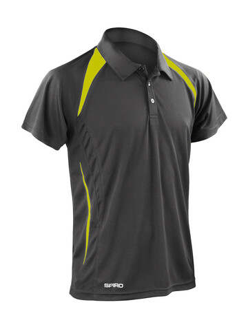 Result Spiro Team Spirit Polo, Grey/Lime, 3XL bedrucken, Art.-Nr. 018331568