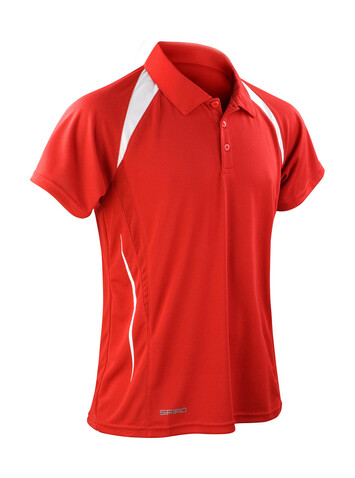 Result Spiro Team Spirit Polo, Red/White, 2XL bedrucken, Art.-Nr. 018334507