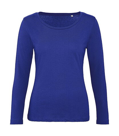 B &amp; C Organic Inspire LSL T /women, Cobalt Blue, M bedrucken, Art.-Nr. 018423074