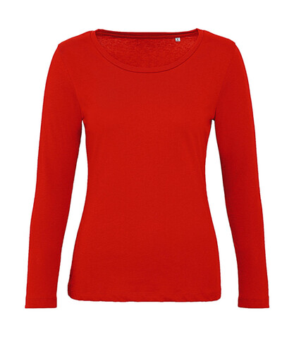 B &amp; C Organic Inspire LSL T /women, Fire Red, XL bedrucken, Art.-Nr. 018424076