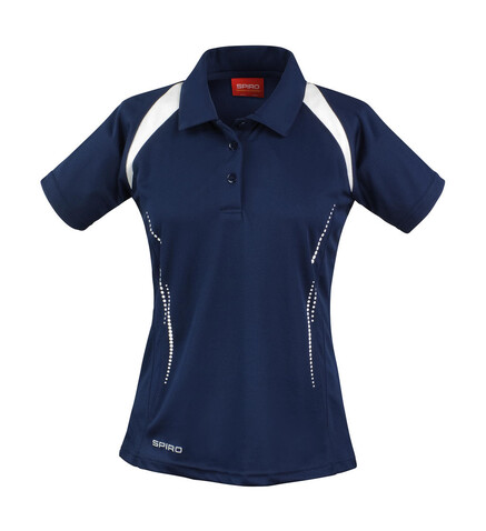 Result Ladies` Spiro Team Spirit Polo, Navy/White, XS bedrucken, Art.-Nr. 019332522