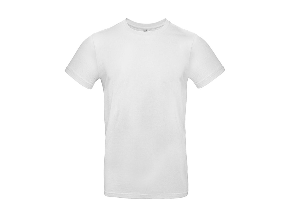 B & C #E190 T-Shirt, White, 2XL bedrucken, Art.-Nr. 019420005