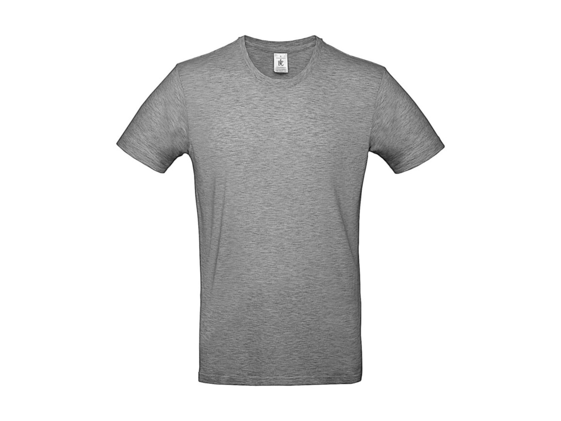 B & C #E190 T-Shirt, Sport Grey, XL bedrucken, Art.-Nr. 019421254