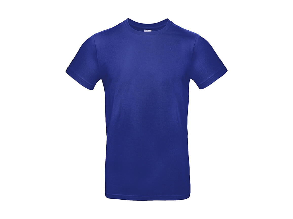 B & C #E190 T-Shirt, Cobalt Blue, XL bedrucken, Art.-Nr. 019423074