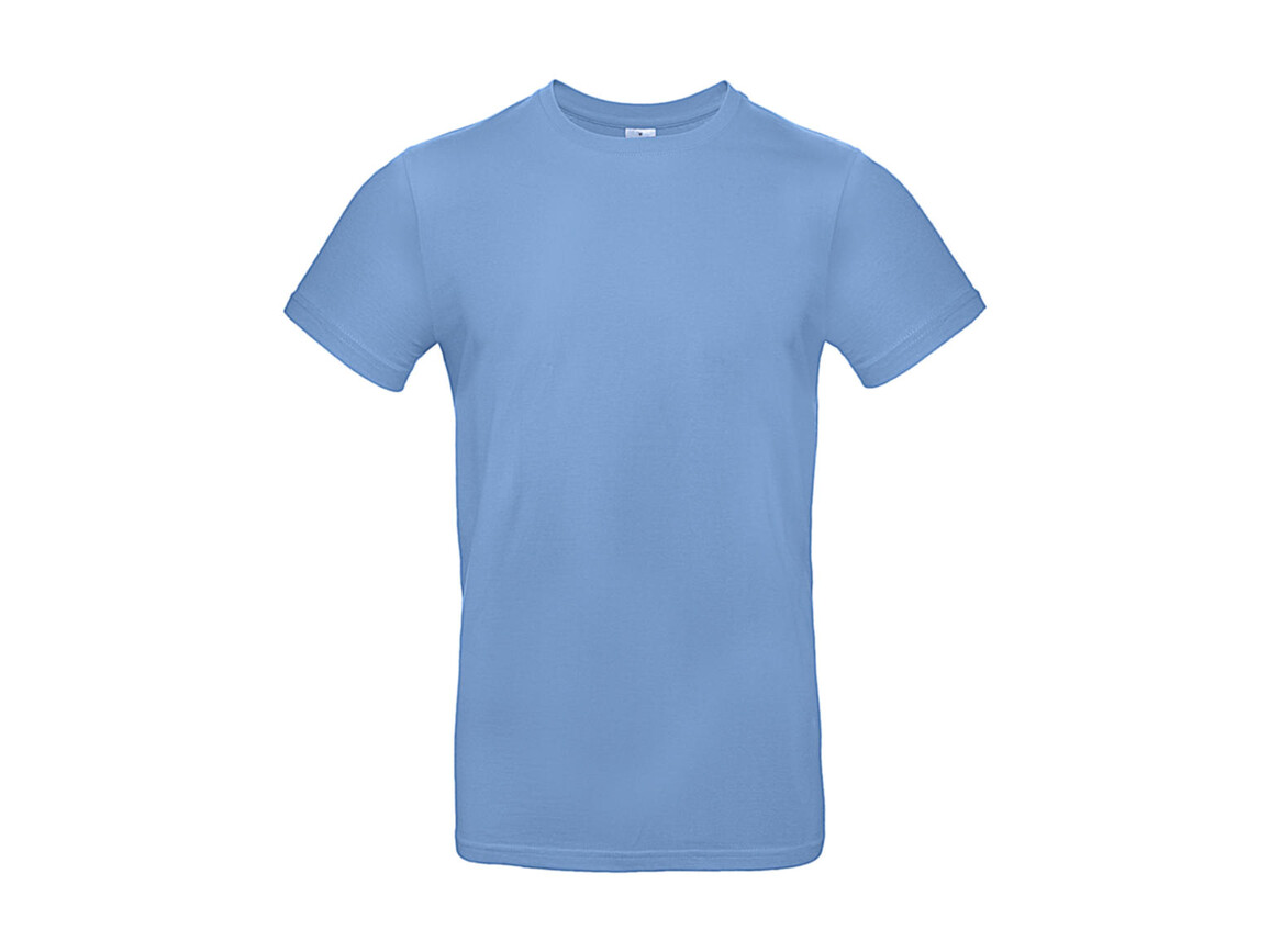 B & C #E190 T-Shirt, Sky Blue, M bedrucken, Art.-Nr. 019423202