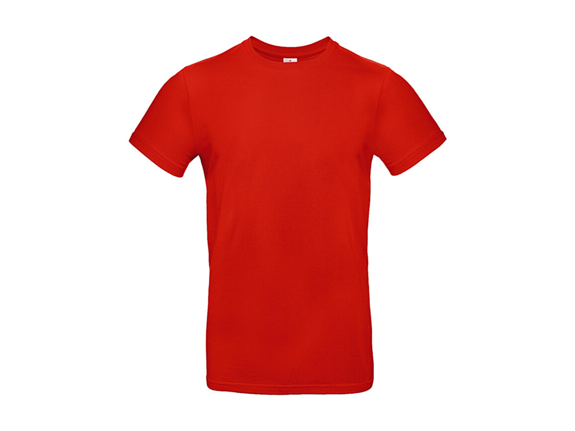 B & C #E190 T-Shirt, Fire Red, XL bedrucken, Art.-Nr. 019424074