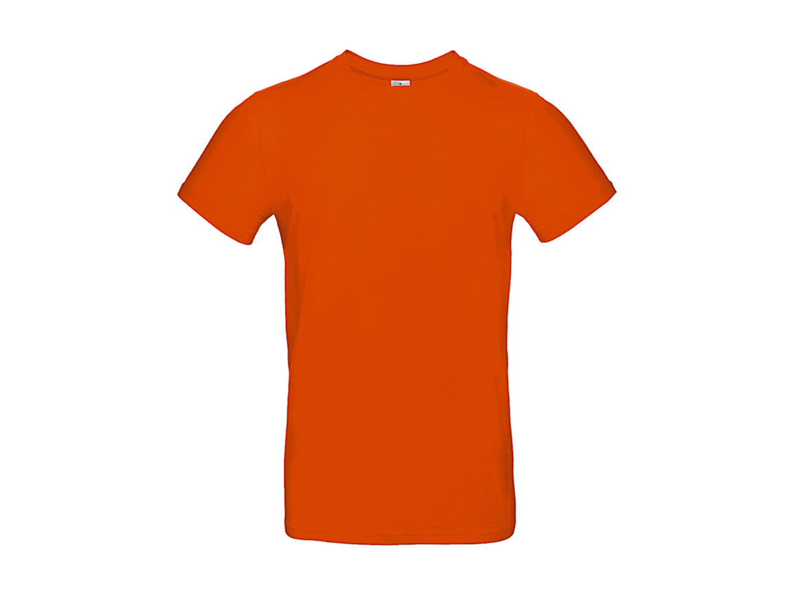 B & C #E190 T-Shirt, Orange, L bedrucken, Art.-Nr. 019424103