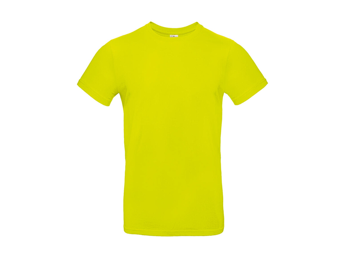 B & C #E190 T-Shirt, Pixel Lime, S bedrucken, Art.-Nr. 019425121