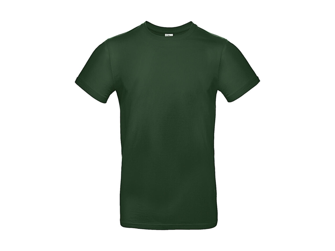 B & C #E190 T-Shirt, Bottle Green, M bedrucken, Art.-Nr. 019425402