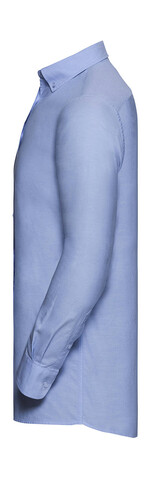Russell Europe Men`s LS Tailored Washed Oxford Shirt, Oxford Blue/Oxford Navy, 4XL bedrucken, Art.-Nr. 020003549