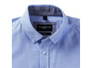 Russell Europe Men`s LS Tailored Washed Oxford Shirt, Oxford Navy/Oxford Blue, M bedrucken, Art.-Nr. 020002584