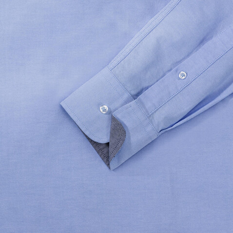 Russell Europe Men`s LS Tailored Washed Oxford Shirt, Oxford Red/Cream, S bedrucken, Art.-Nr. 020004543