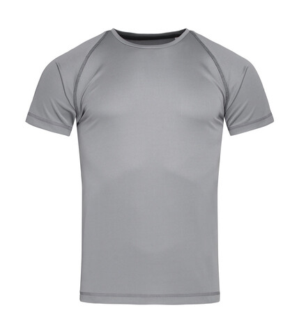 Stedman Active 140 Team Raglan Men, Silver Grey, XL bedrucken, Art.-Nr. 020057136