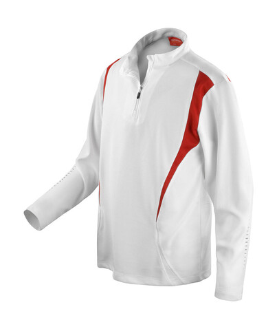 Result Spiro Trial Training Top, White/Red/White, XL bedrucken, Art.-Nr. 020330916