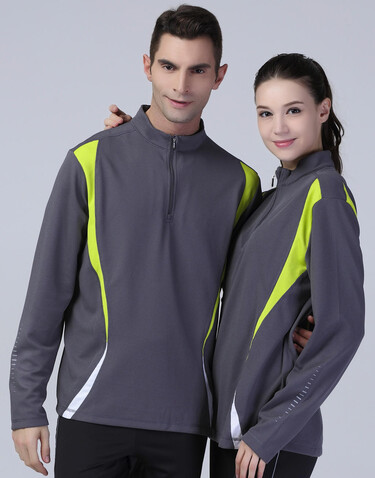 Result Spiro Trial Training Top, Charcoal/Lime/White, M bedrucken, Art.-Nr. 020331914