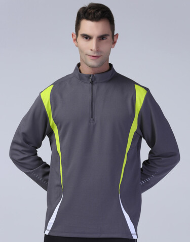 Result Spiro Trial Training Top, Charcoal/Lime/White, L bedrucken, Art.-Nr. 020331915