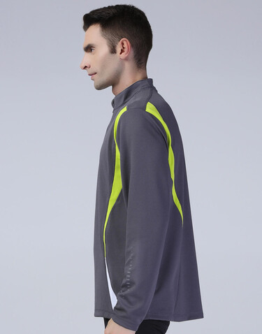 Result Spiro Trial Training Top, Charcoal/Lime/White, L bedrucken, Art.-Nr. 020331915