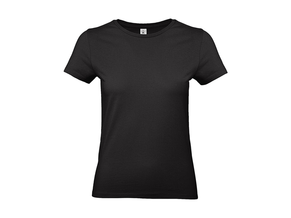B & C #E190 /women T-Shirt, Black, L bedrucken, Art.-Nr. 020421015