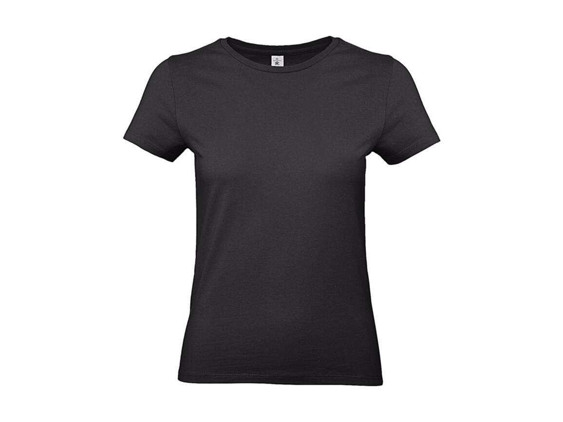 B & C #E190 /women T-Shirt, Used Black, M bedrucken, Art.-Nr. 020421124