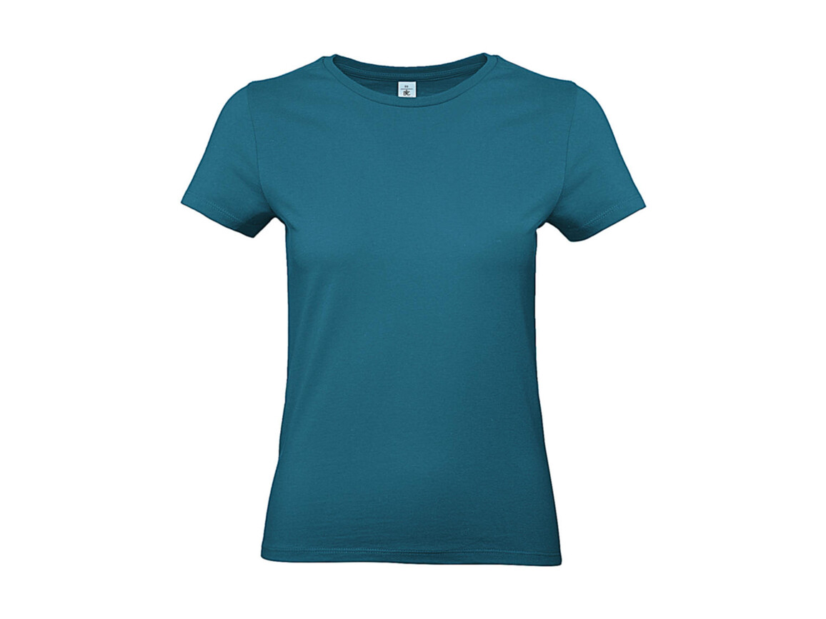 B & C #E190 /women T-Shirt, Diva Blue, M bedrucken, Art.-Nr. 020423304