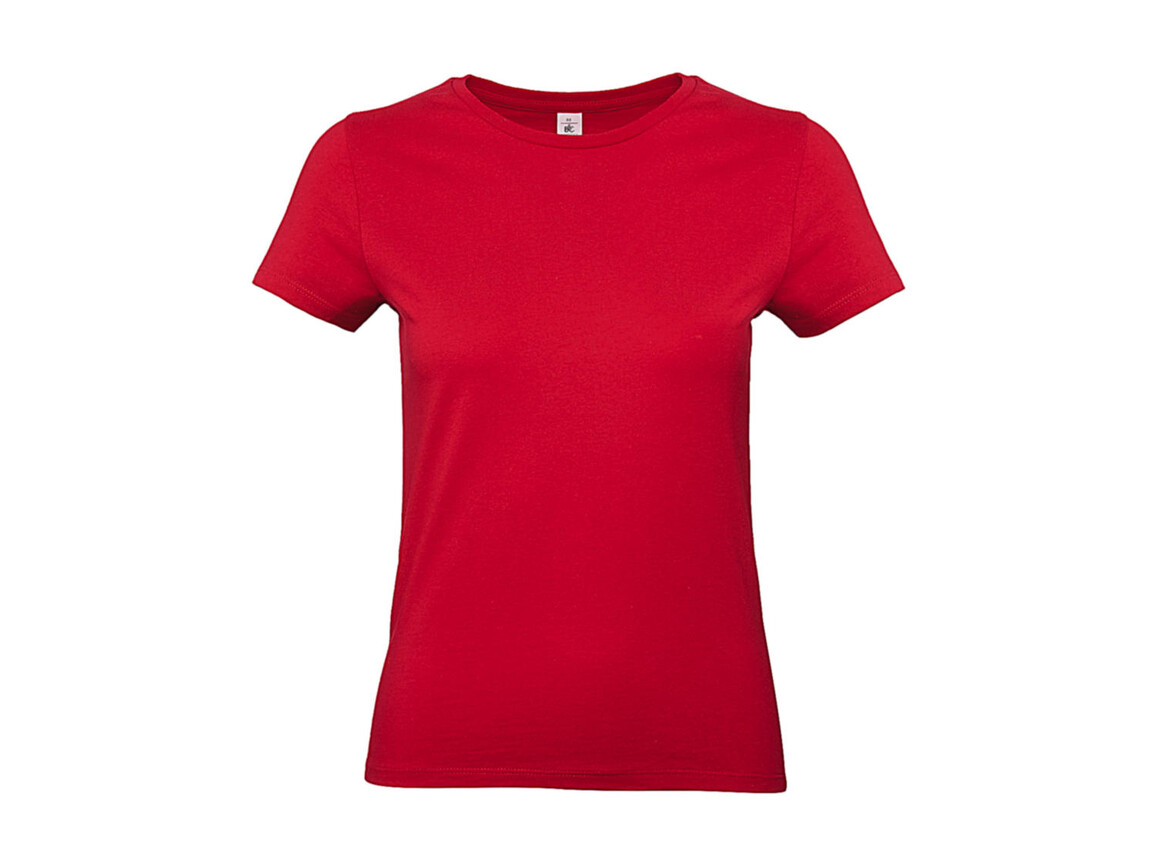 B & C #E190 /women T-Shirt, Red, M bedrucken, Art.-Nr. 020424004