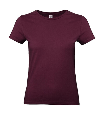 B &amp; C #E190 /women T-Shirt, Burgundy, L bedrucken, Art.-Nr. 020424485