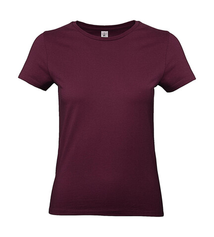 B &amp; C #E190 /women T-Shirt, Burgundy, XS bedrucken, Art.-Nr. 020424482