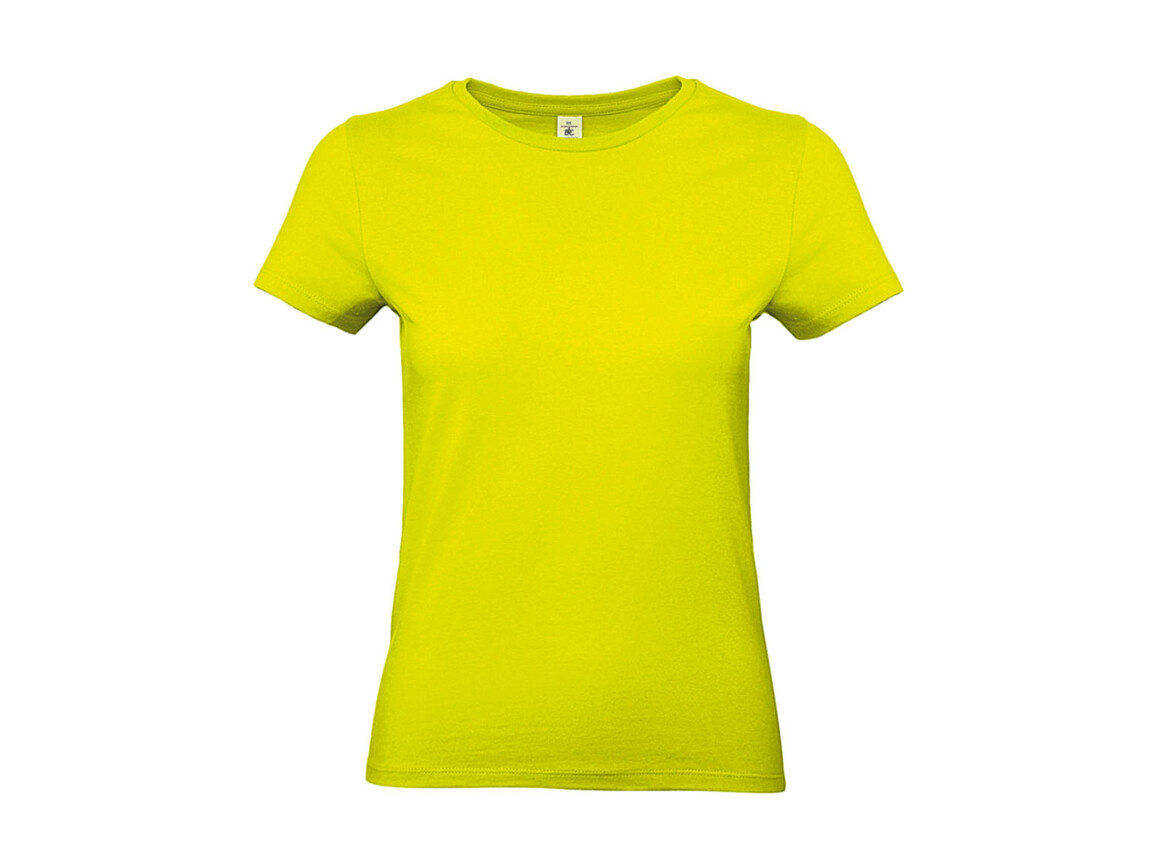 B & C #E190 /women T-Shirt, Pixel Lime, M bedrucken, Art.-Nr. 020425124