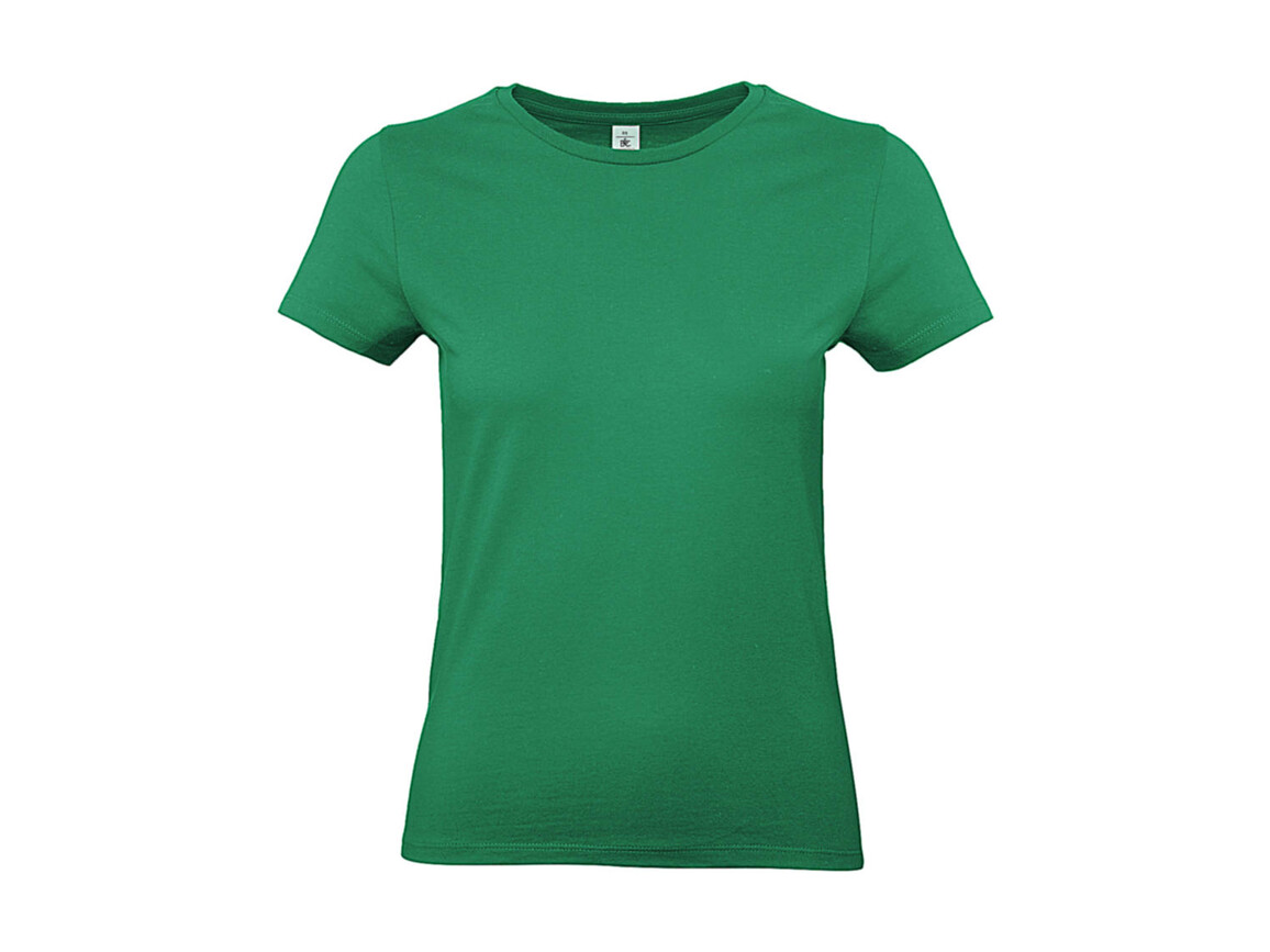 B & C #E190 /women T-Shirt, Kelly Green, M bedrucken, Art.-Nr. 020425184