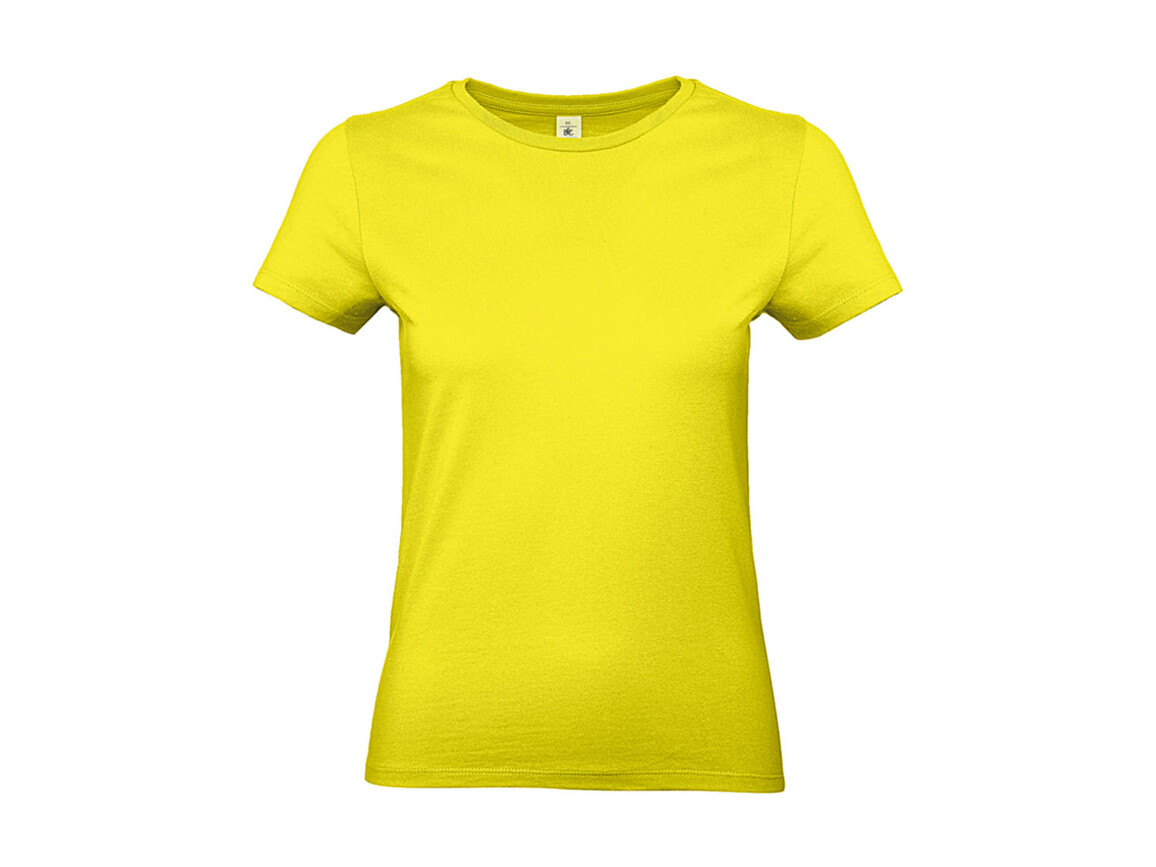 B & C #E190 /women T-Shirt, Solar Yellow, L bedrucken, Art.-Nr. 020426075