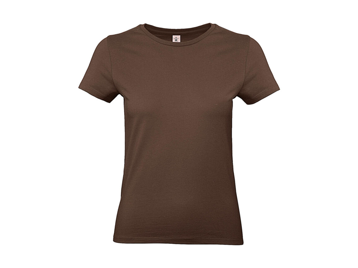B & C #E190 /women T-Shirt, Chocolate, XS bedrucken, Art.-Nr. 020427012
