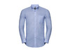 Russell Europe Men`s LS Tailored Button-Down Oxford Shirt, Oxford Blue, XL bedrucken, Art.-Nr. 021003266