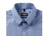 Russell Europe Men`s LS Tailored Button-Down Oxford Shirt, White, M bedrucken, Art.-Nr. 021000004