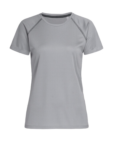 Stedman Active 140 Team Raglan Women, Silver Grey, L bedrucken, Art.-Nr. 021057135