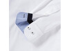 Russell Europe Men`s LS Tailored Contrast Ultimate Stretch Shirt, Bright Navy/Oxford Blue/White, M bedrucken, Art.-Nr. 023002834