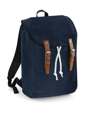 Quadra Vintage Backpack, French Navy, One Size bedrucken, Art.-Nr. 023302010