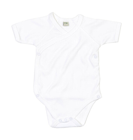 BabyBugz Baby Kimono Bodysuit, White, 0-3 bedrucken, Art.-Nr. 023470001