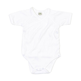 BabyBugz Baby Kimono Bodysuit, White, 0-3 bedrucken, Art.-Nr. 023470001