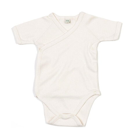 BabyBugz Baby Kimono Bodysuit, Organic Natural, 3-6 bedrucken, Art.-Nr. 023470082