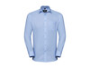 Russell Europe Men`s LS Tailored Coolmax® Shirt, Light Blue, 3XL bedrucken, Art.-Nr. 025003218