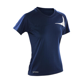 Result Spiro Ladies` Dash Training Shirt, Navy/White, XS bedrucken, Art.-Nr. 025332522