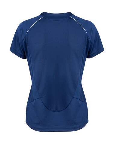 Result Spiro Ladies` Dash Training Shirt, Navy/White, M bedrucken, Art.-Nr. 025332524
