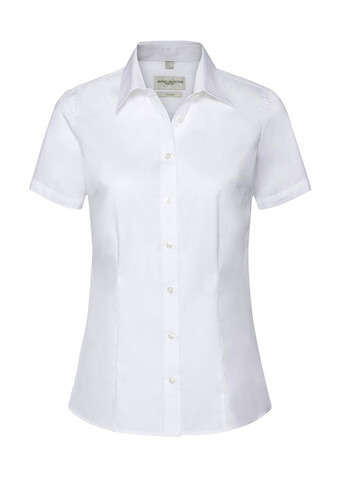 Russell Europe Ladies` Tailored Coolmax® Shirt, White, 4XL bedrucken, Art.-Nr. 026000009